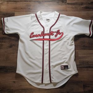 Dale Jr #8 Budweiswer Chase Authentics #8 White Baseball Jersey Size Large L